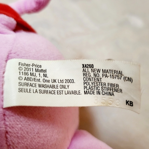 Peppa Pig Fisher-Price 12" Talking Plush Stuffed Animal Toy 2011 Voice Box EUC - Picture 11 of 12